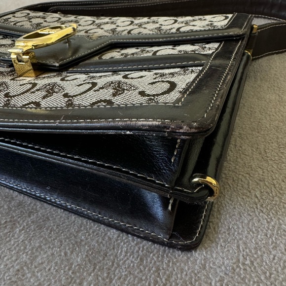 CELINE C Horse Carriage Pattern Shoulder Bag Canvas Leather - Picture 7 of 7